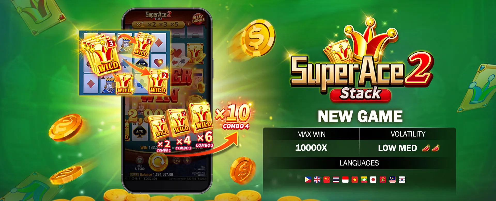 PHBET Win 777 Casino Lobby Background